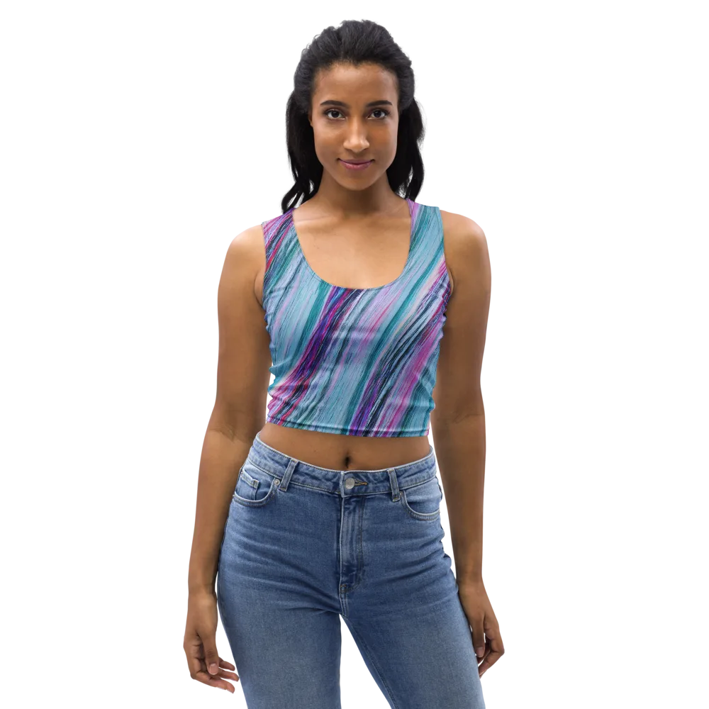 Chromatic Drift on Crop Top — Front