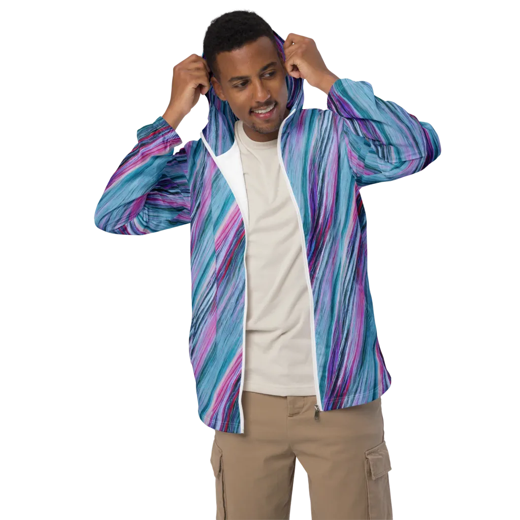 Chromatic Drift on Men's Windbreaker — Front