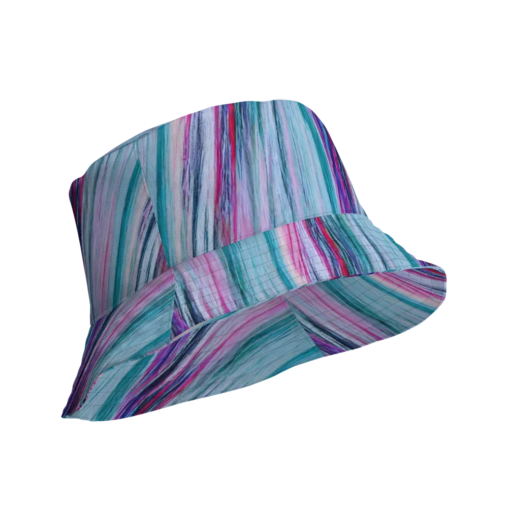 Chromatic Drift on Reversible Bucket Hat — Product details Outside