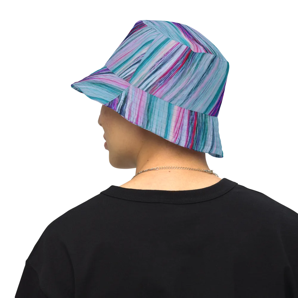 Chromatic Drift on Reversible Bucket Hat — Back Inside