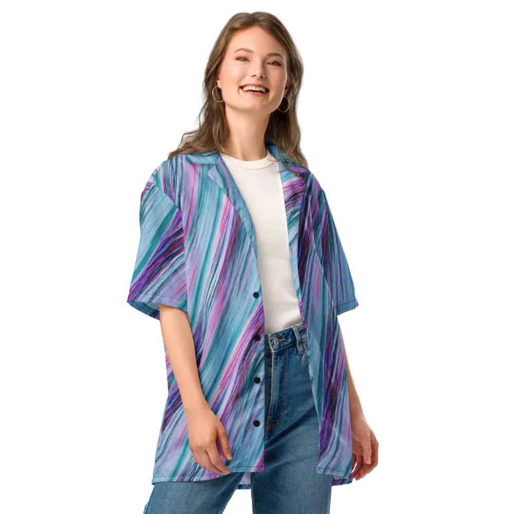 Chromatic Drift on Button Shirt — Front