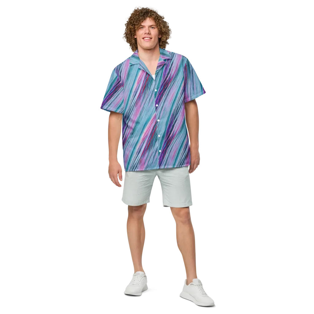 Chromatic Drift on Button Shirt — Front