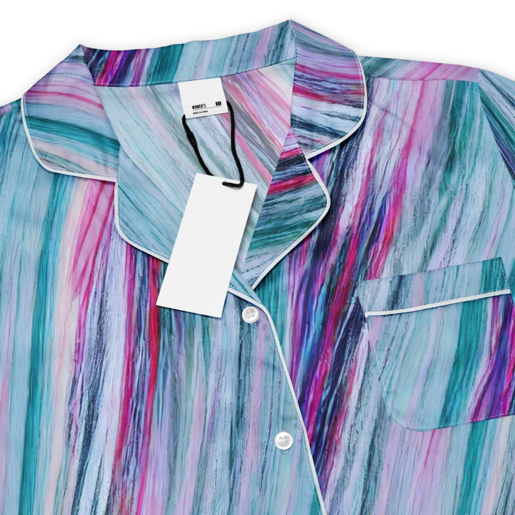 Chromatic Drift on Women's Short Sleeve Pajama Top — Product details