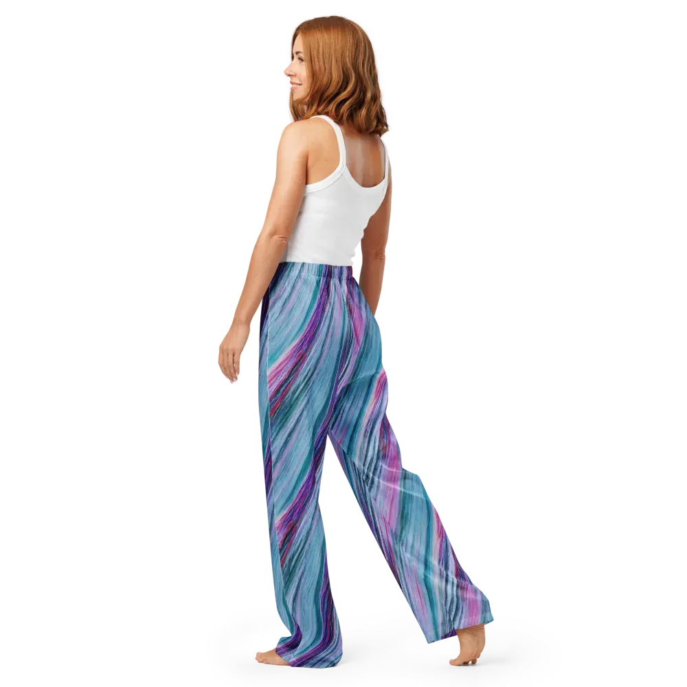 Chromatic Drift on Women's Pajama Pants — Back