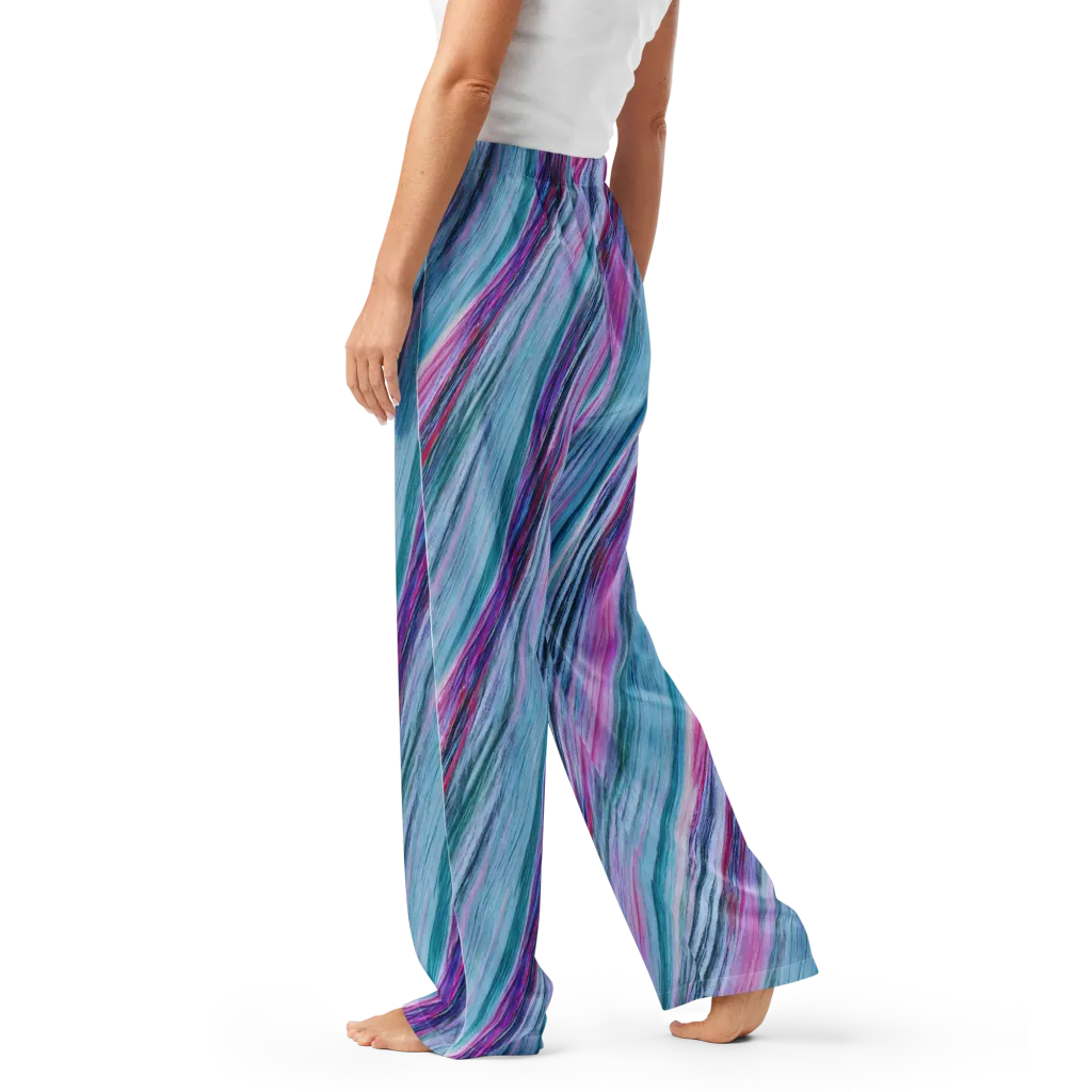 Chromatic Drift on Women's Pajama Pants — Left