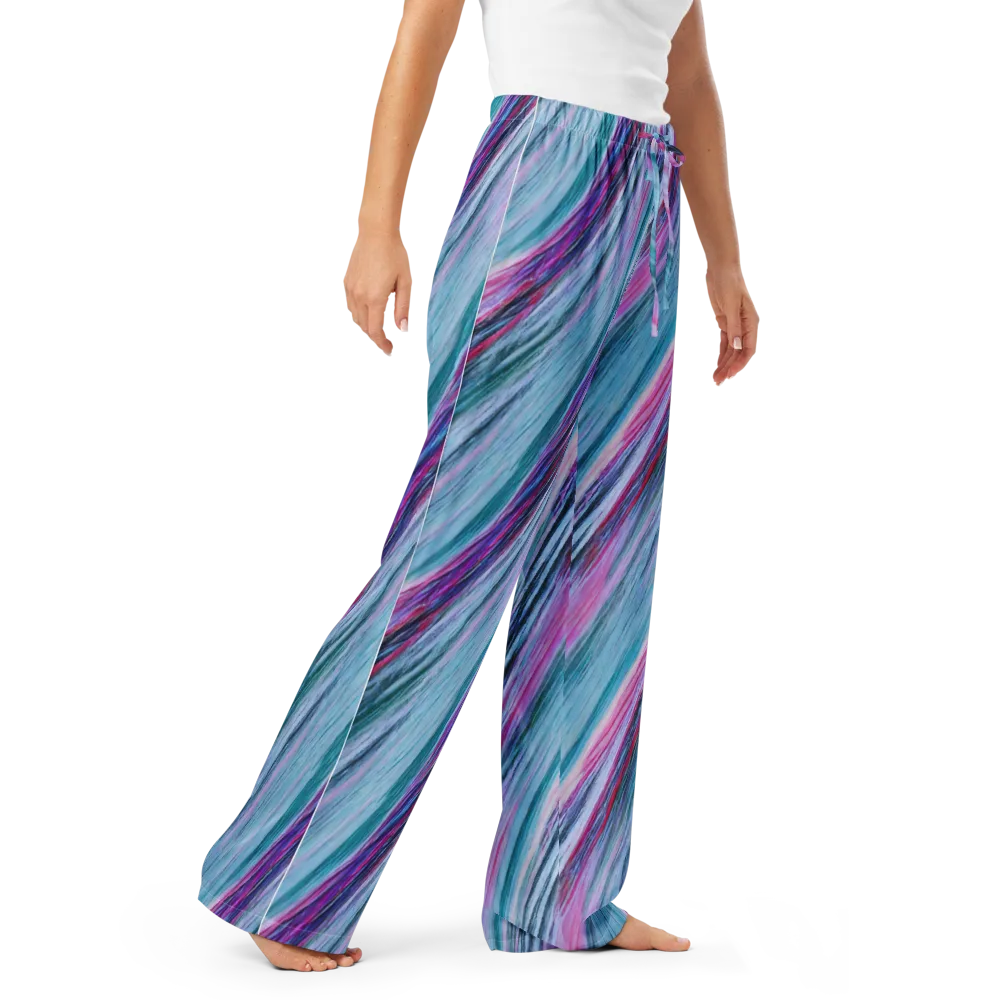 Chromatic Drift on Women's Pajama Pants — Right Front