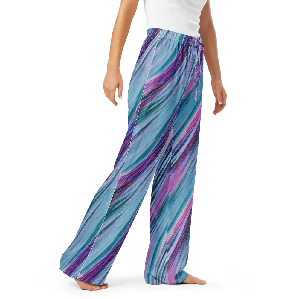 Chromatic Drift on Women's Pajama Pants — Right Front