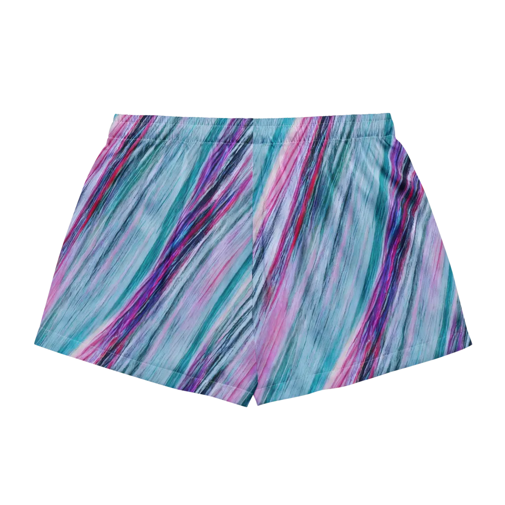 Chromatic Drift on Women's Pajama Shorts — Back