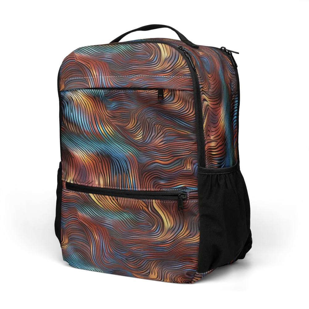 Molten Topography on Utility Backpack — Left Front