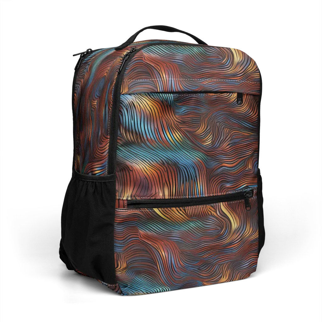 Molten Topography on Utility Backpack — Right Front