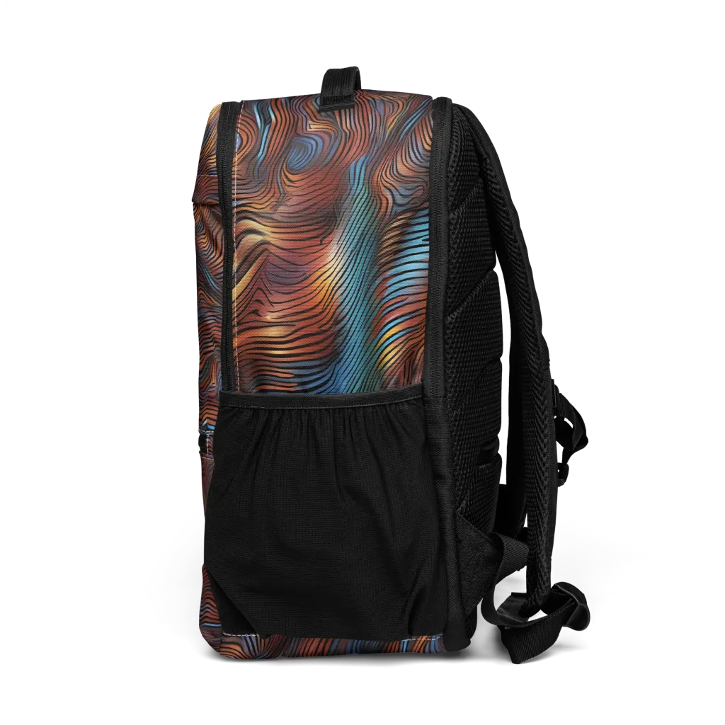 Molten Topography on Utility Backpack — Left