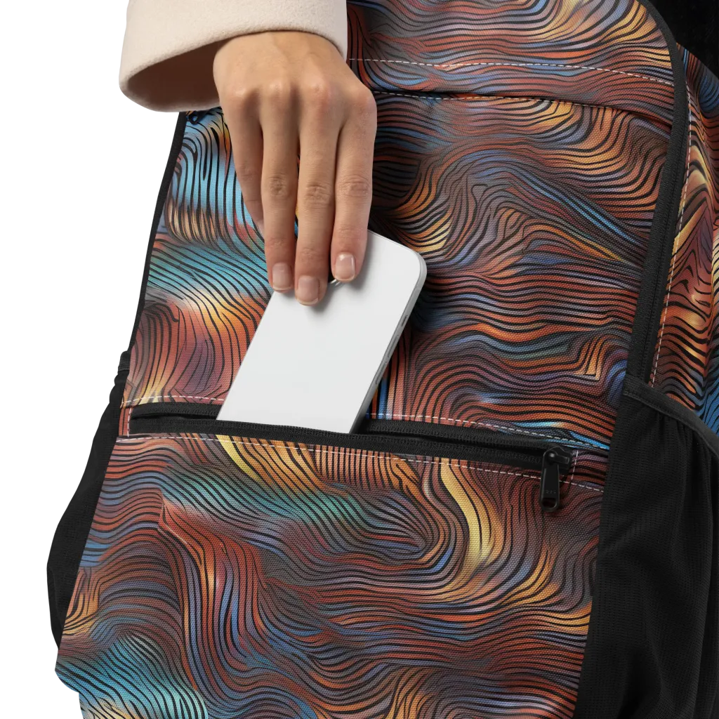 Molten Topography on Utility Backpack — Product details