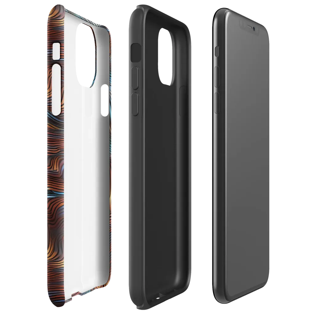 Molten Topography on Tough Case for iPhone® — Right