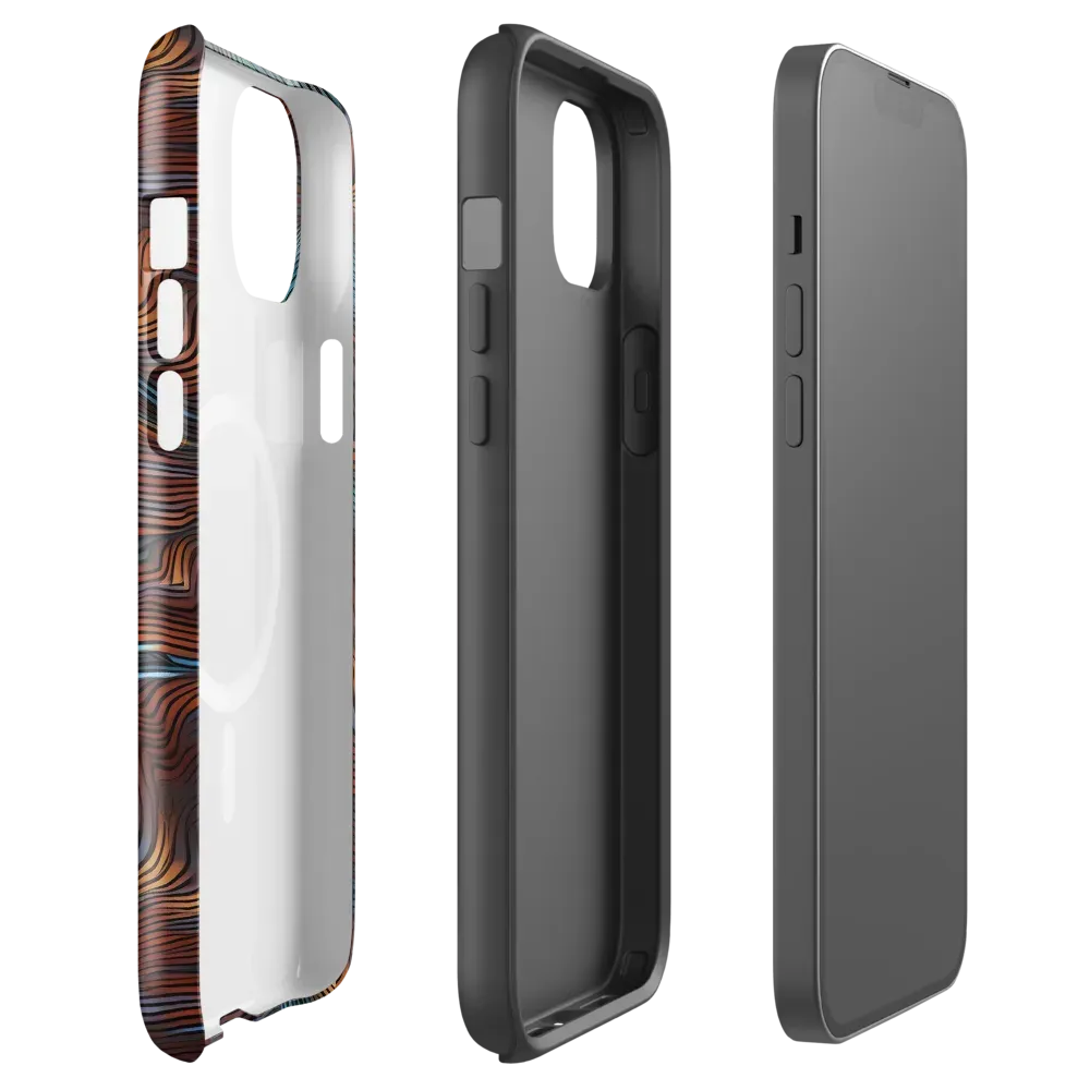 Molten Topography on MagSafe Tough Case for iPhone® — Front