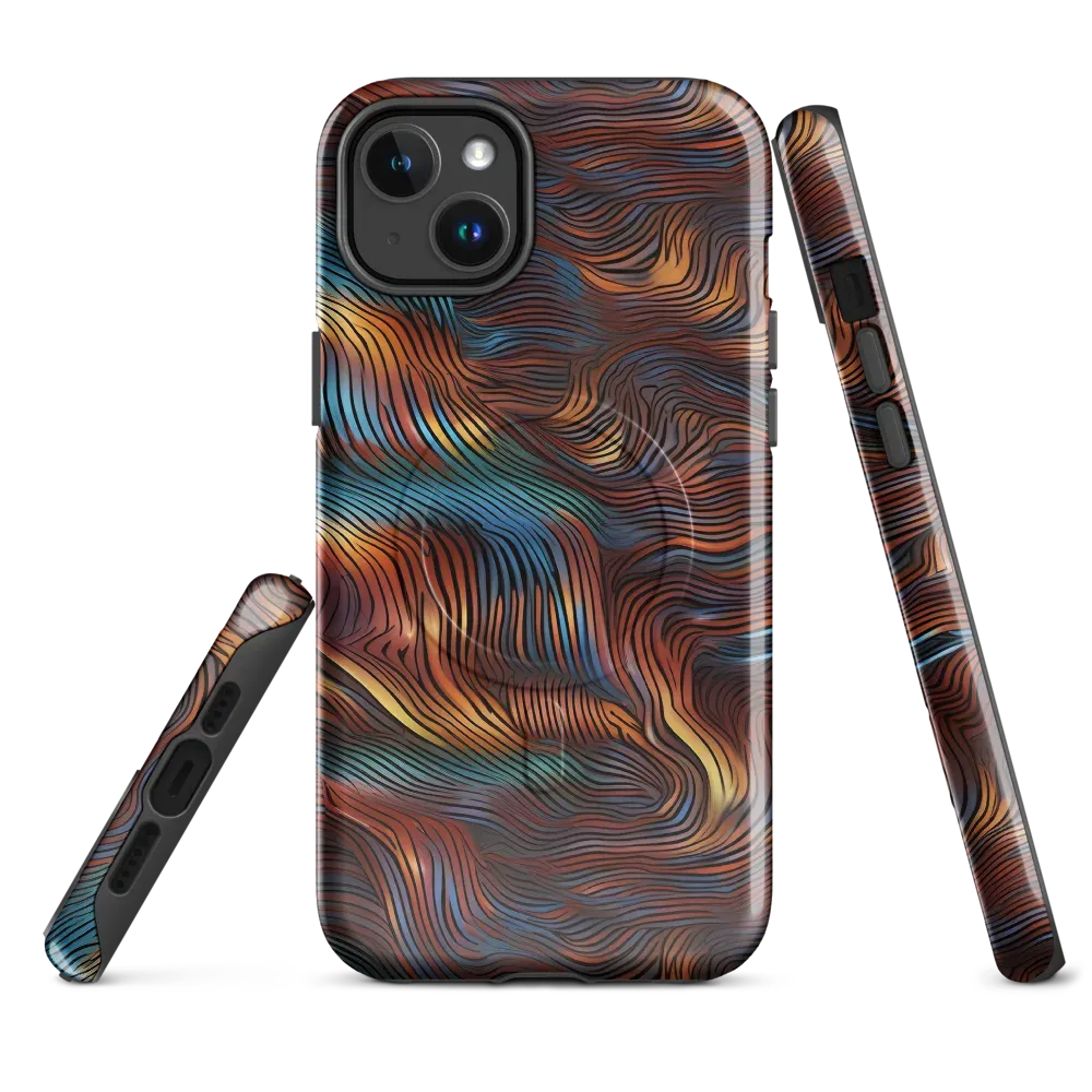 Molten Topography on MagSafe Tough Case for iPhone® — Front