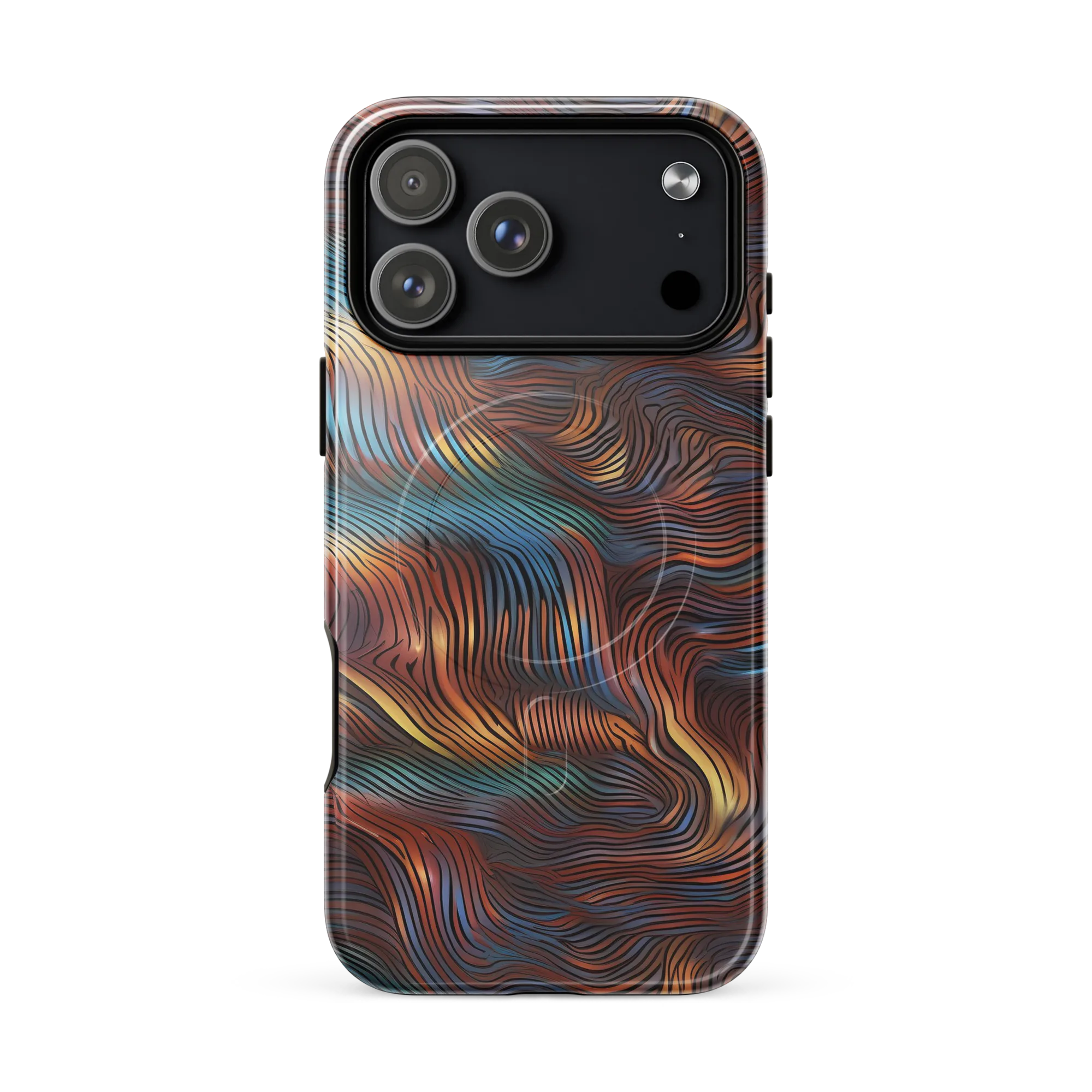 Molten Topography on MagSafe Tough Case for iPhone® — Front