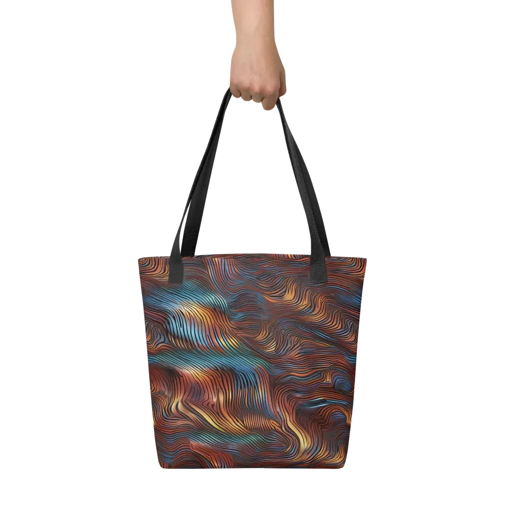 Molten Topography on Tote Bag — Front