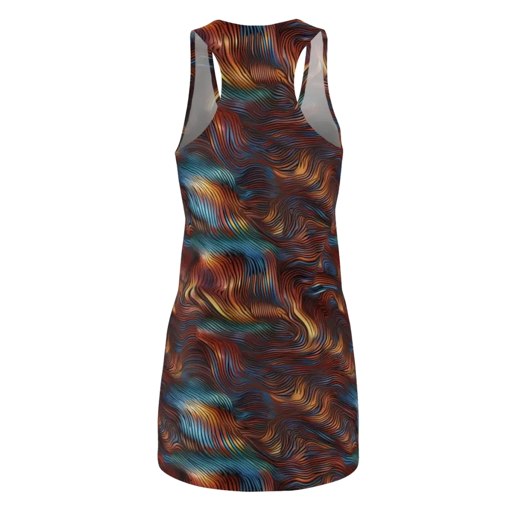Molten Topography on Racerback Dress — Back