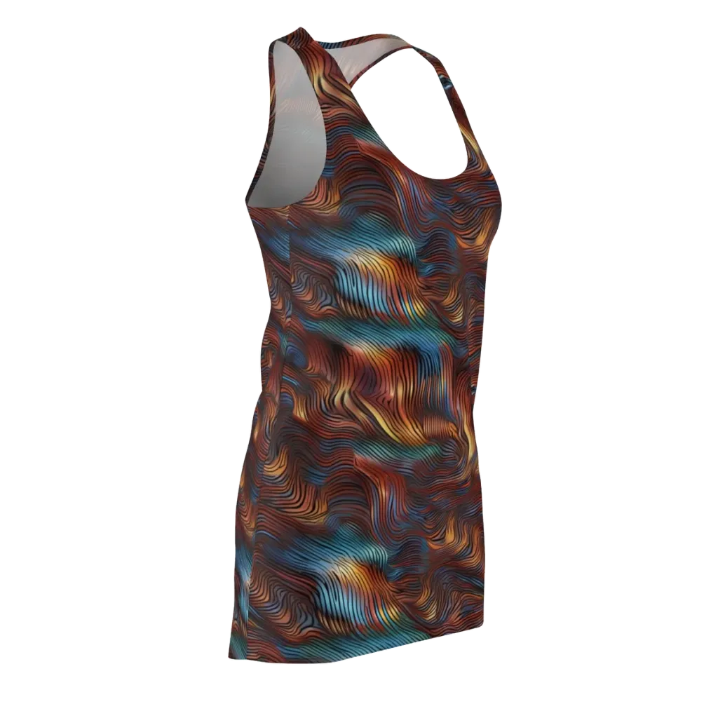 Molten Topography on Racerback Dress — Front Side