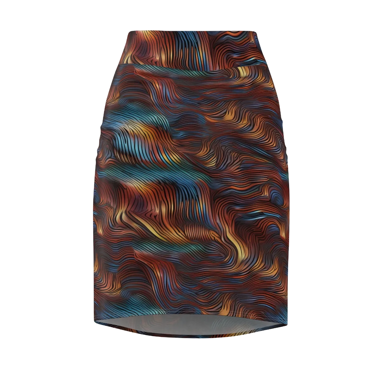 Molten Topography on Pencil Skirt — Front