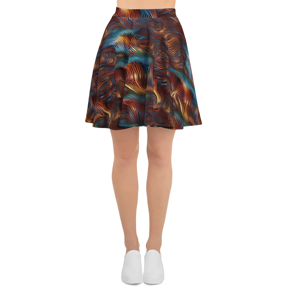 Molten Topography on Skater Skirt — Front