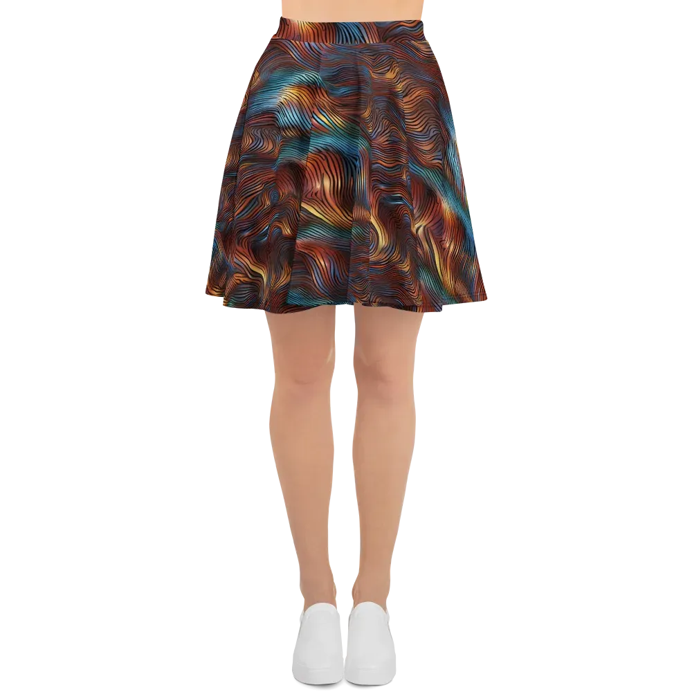 Molten Topography on Skater Skirt — Front