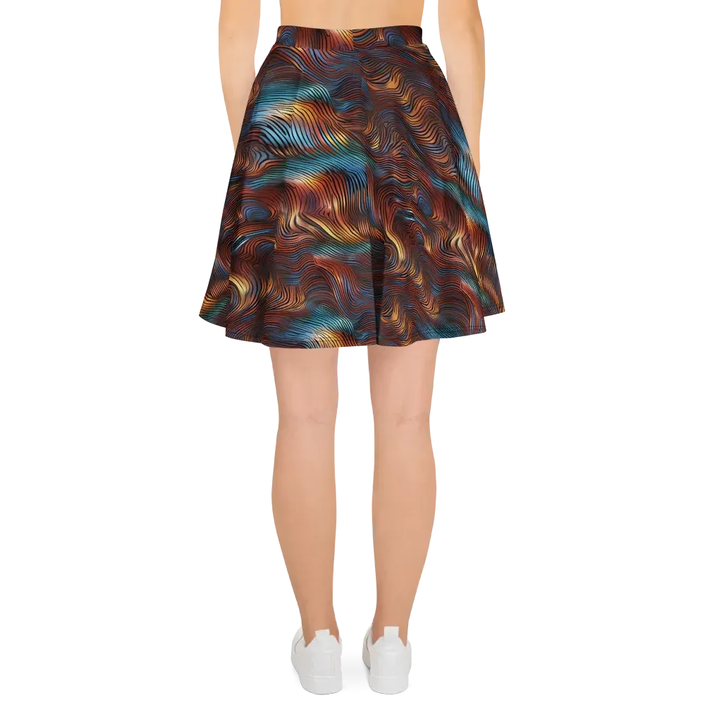 Molten Topography on Skater Skirt — Back