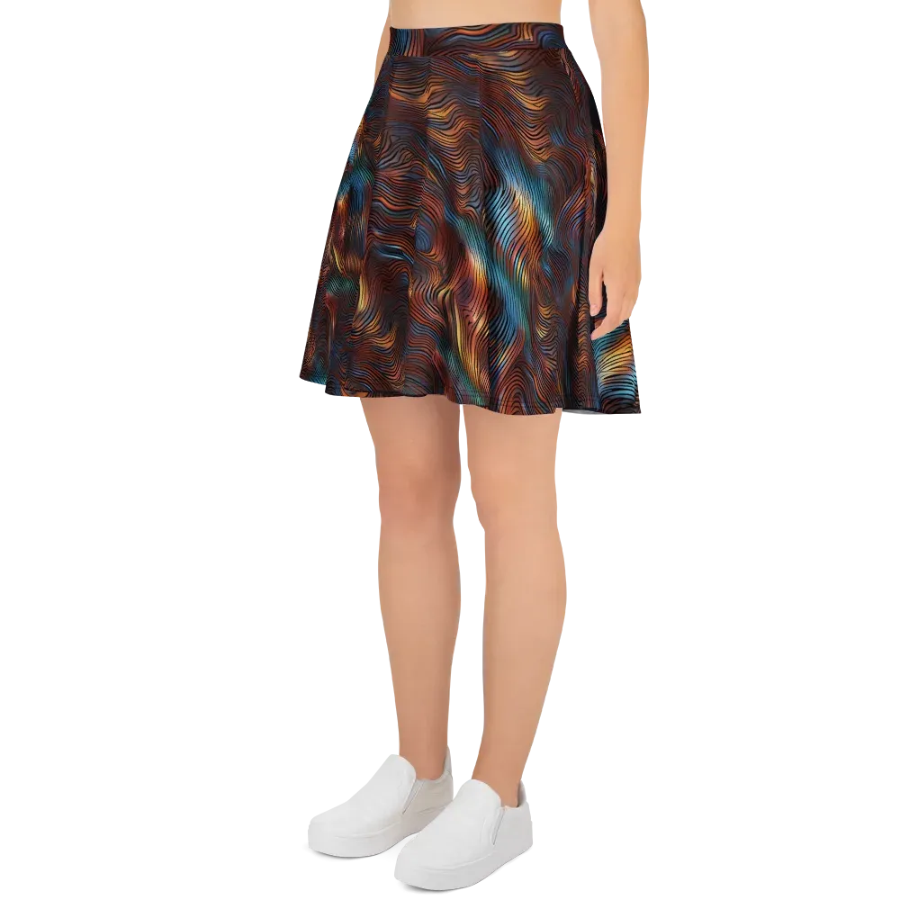 Molten Topography on Skater Skirt — Left
