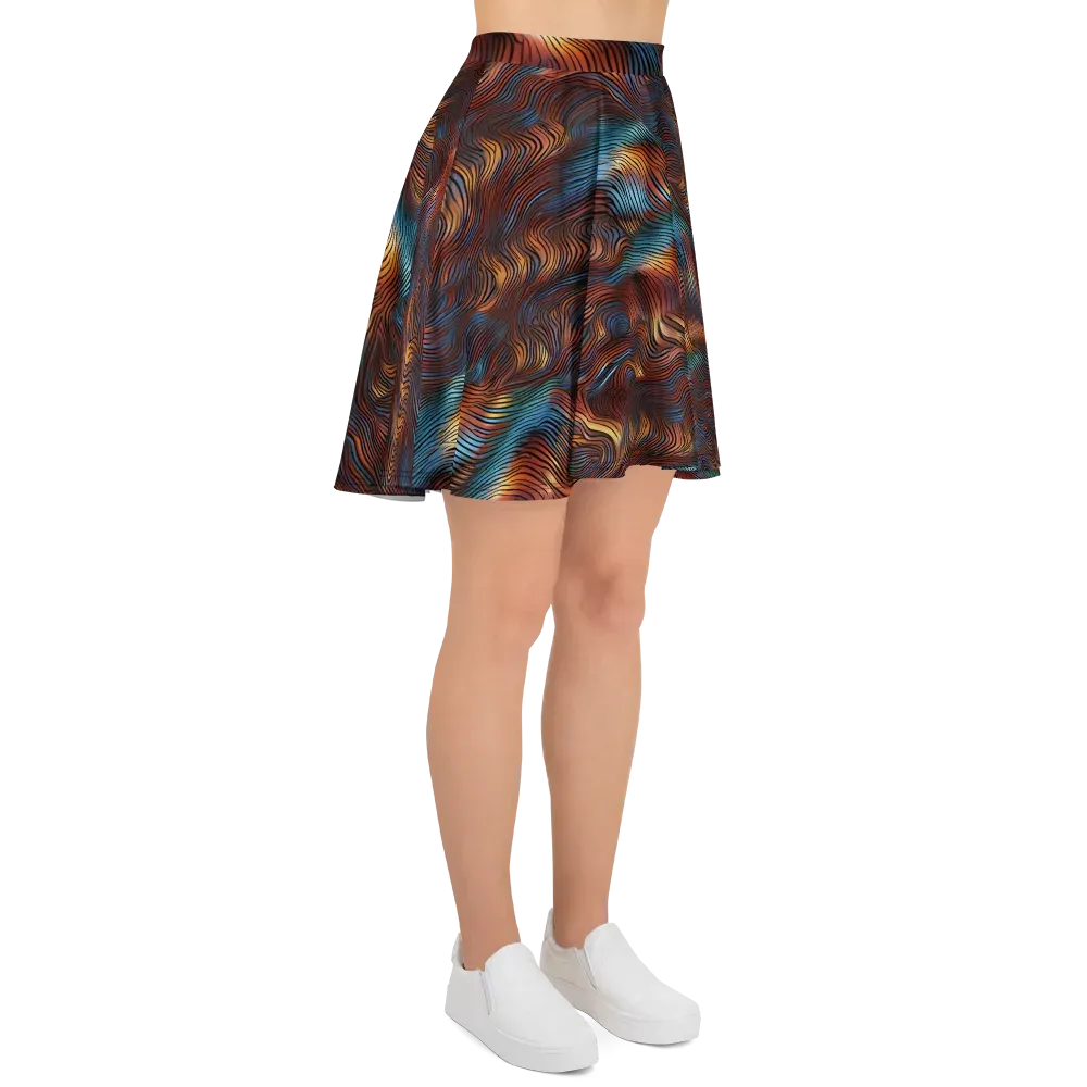 Molten Topography on Skater Skirt — Right
