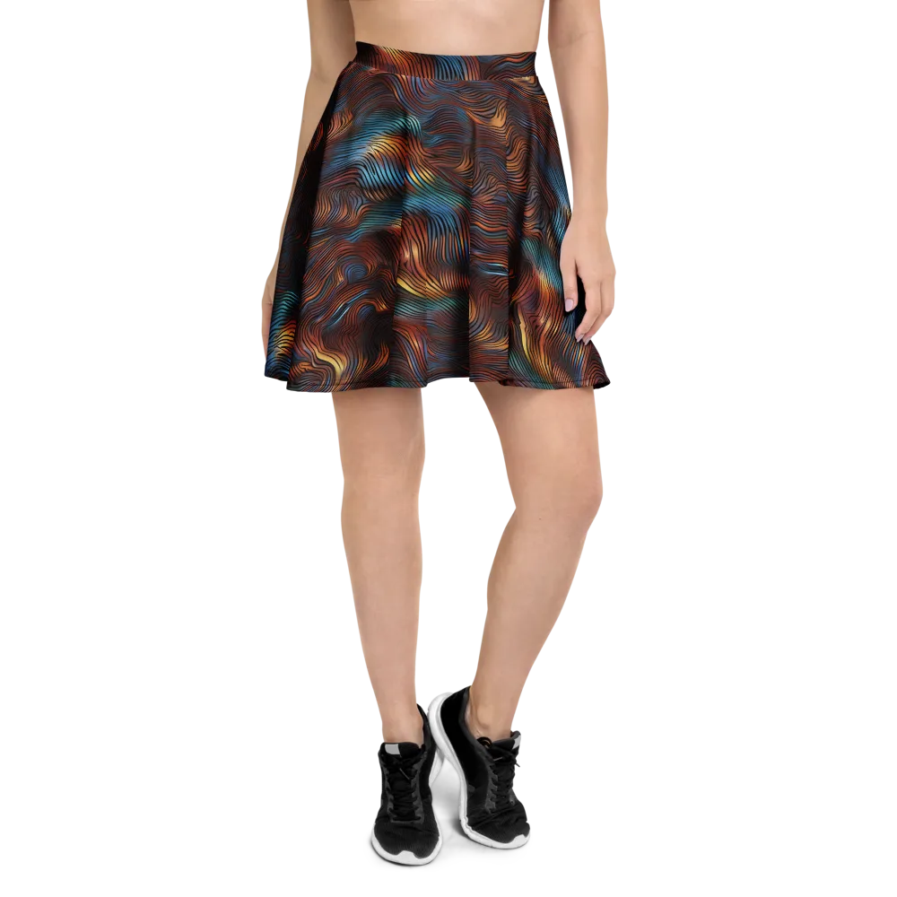 Molten Topography on Skater Skirt — Front
