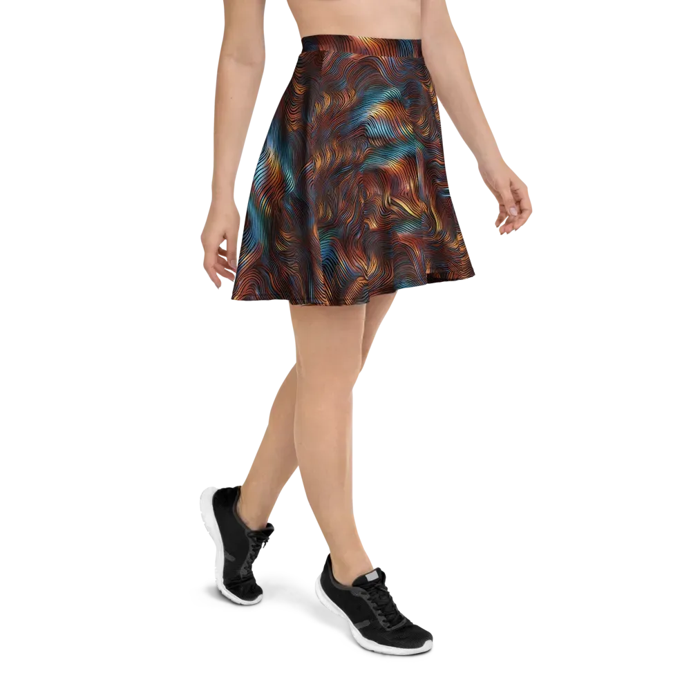 Molten Topography on Skater Skirt — Right