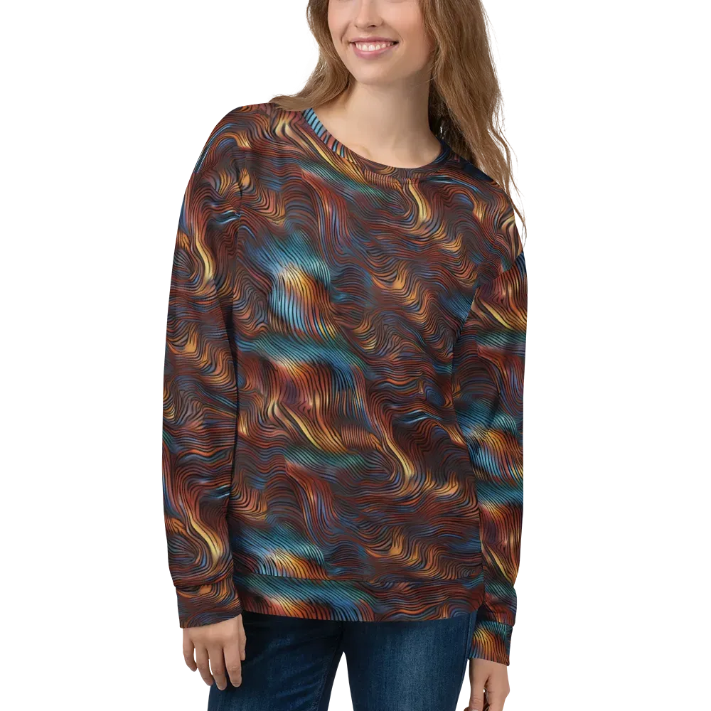 Molten Topography on Sweatshirt — Front