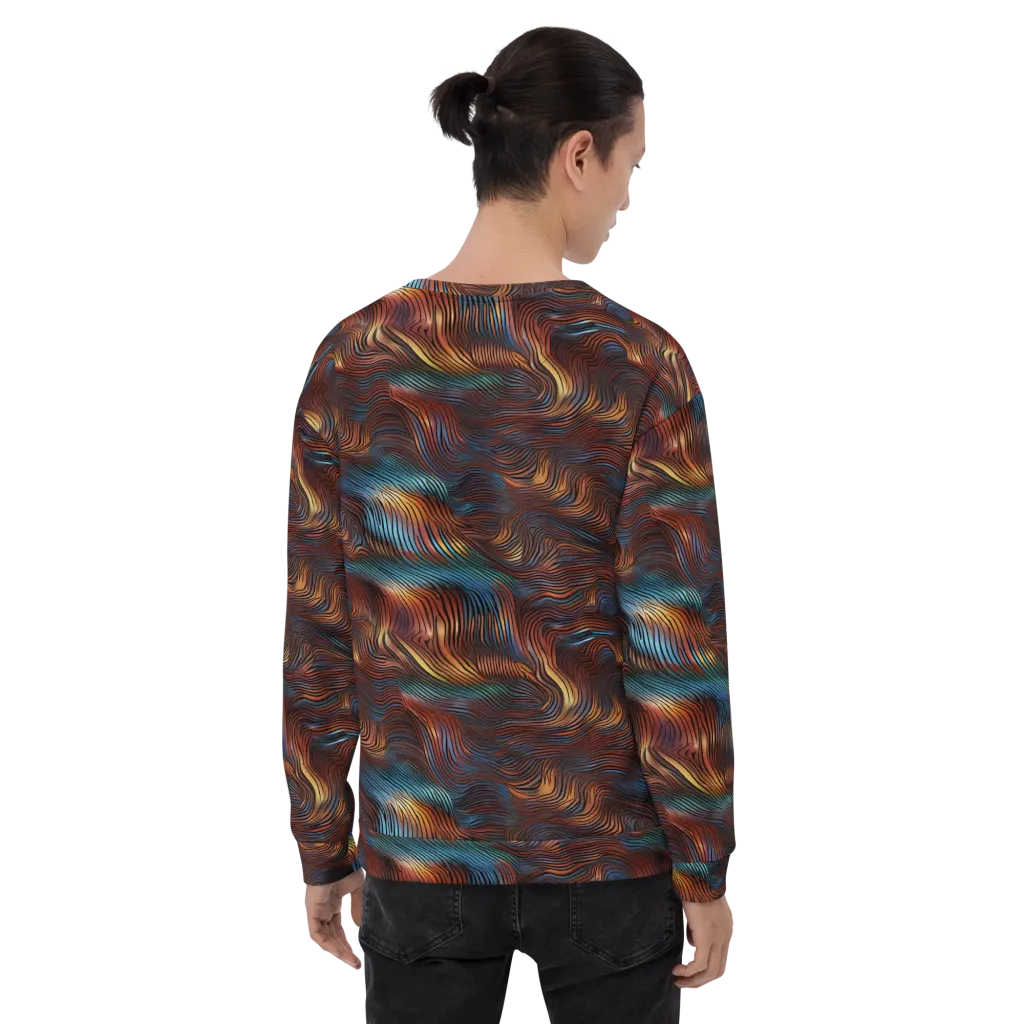 Molten Topography on Sweatshirt — Back