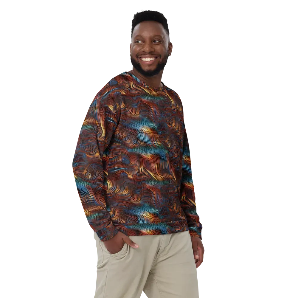 Molten Topography on Sweatshirt — Front