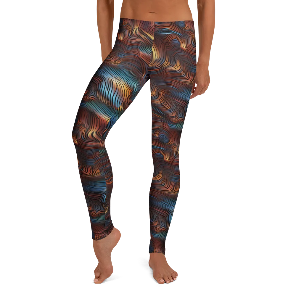 Molten Topography on Leggings — Front