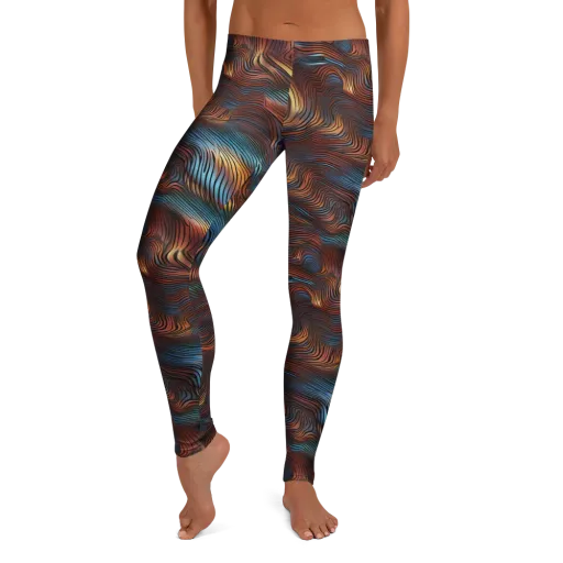Molten Topography on a Leggings