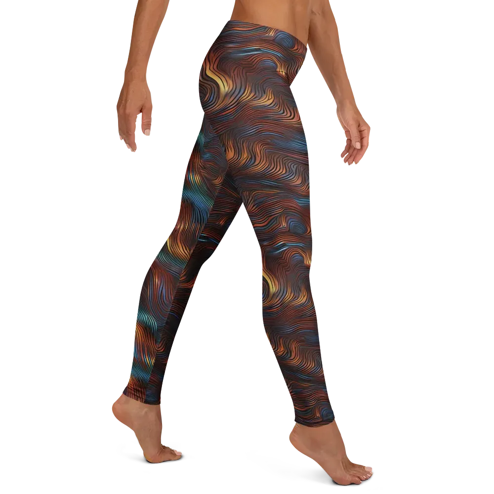 Molten Topography on Leggings — Right