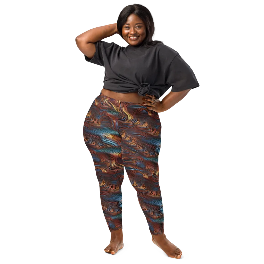Molten Topography on Leggings — Front