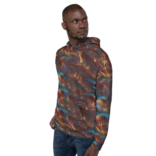 Molten Topography on a Hoodie