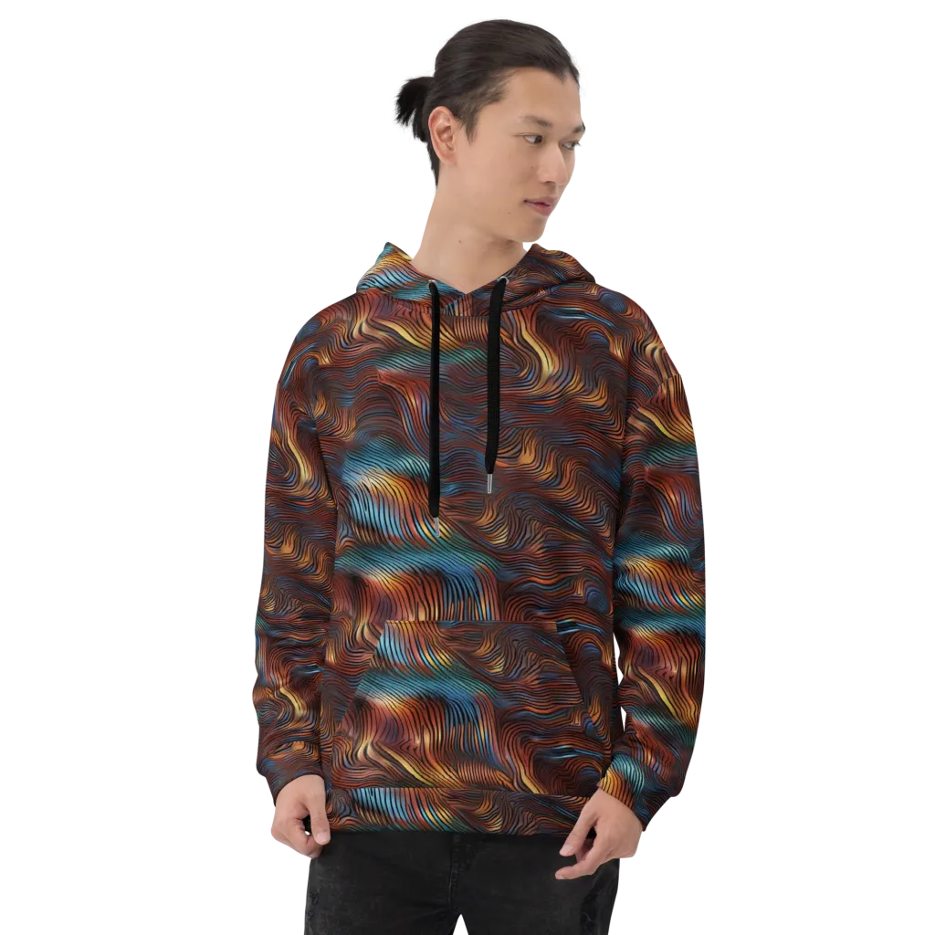 Molten Topography on Hoodie — Front