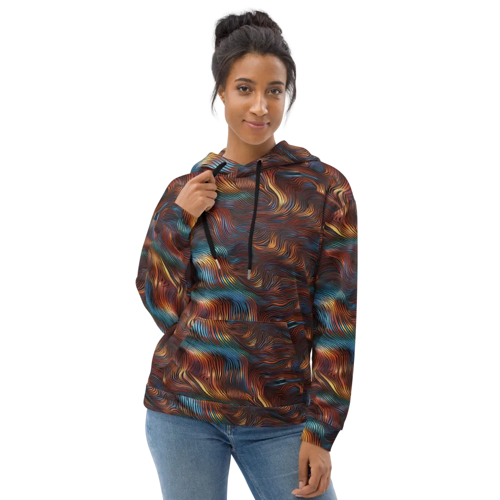 Molten Topography on Hoodie — Front