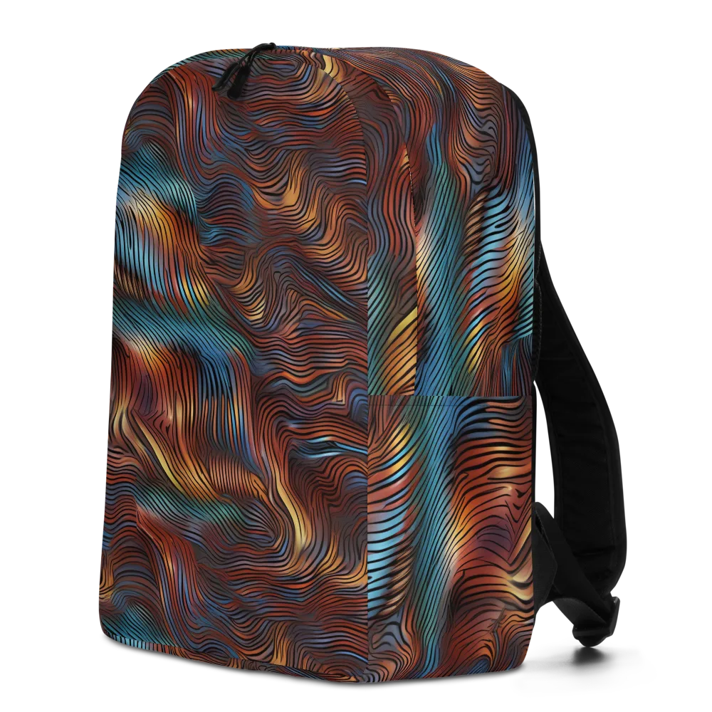 Molten Topography on Minimalist Backpack — Left