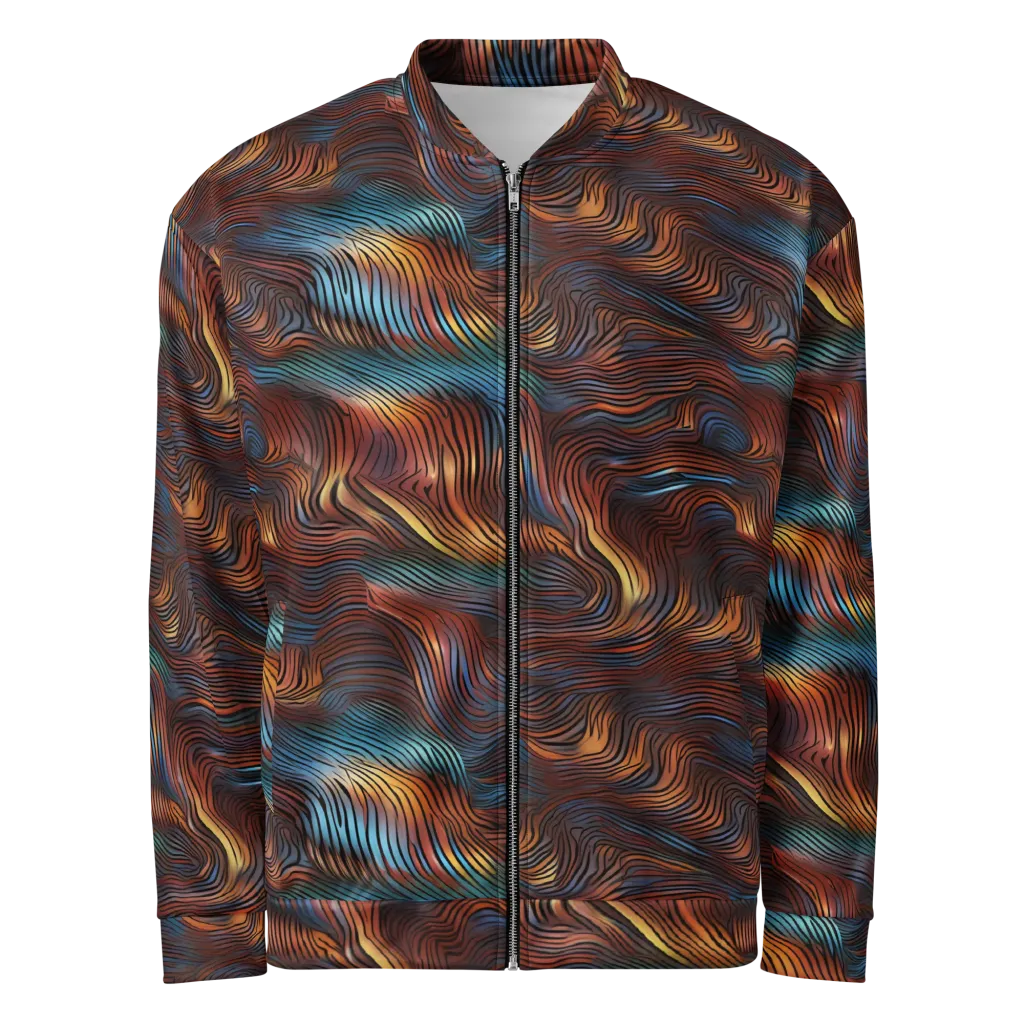 Molten Topography on Bomber Jacket — Front
