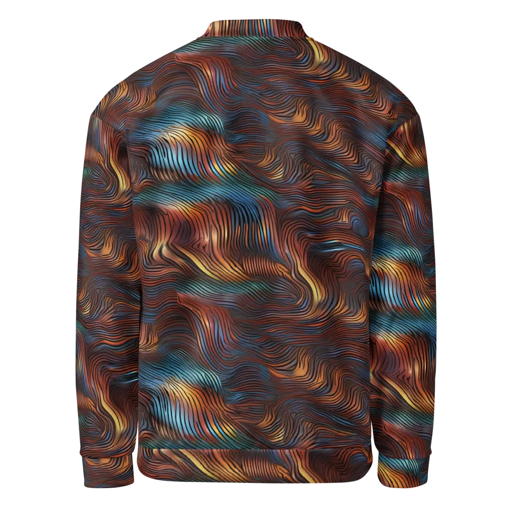 Molten Topography on Bomber Jacket — Back