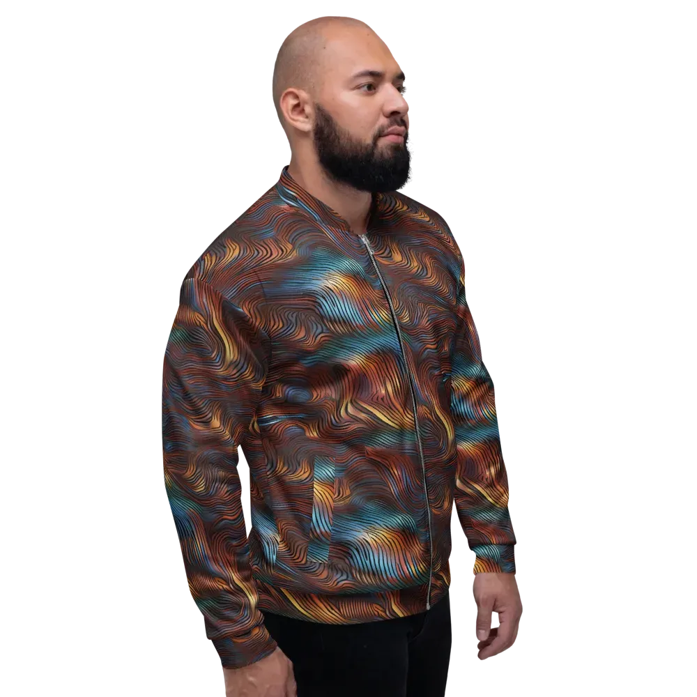 Molten Topography on Bomber Jacket — Right
