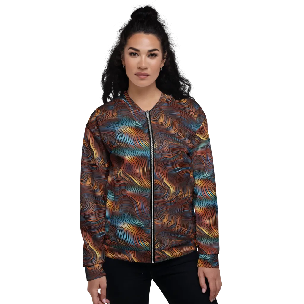 Molten Topography on Bomber Jacket — Front