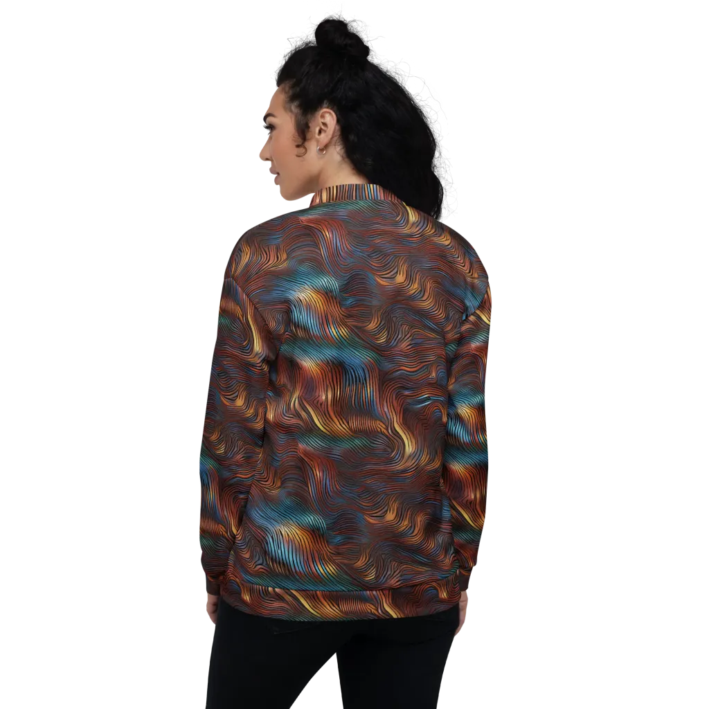 Molten Topography on Bomber Jacket — Back