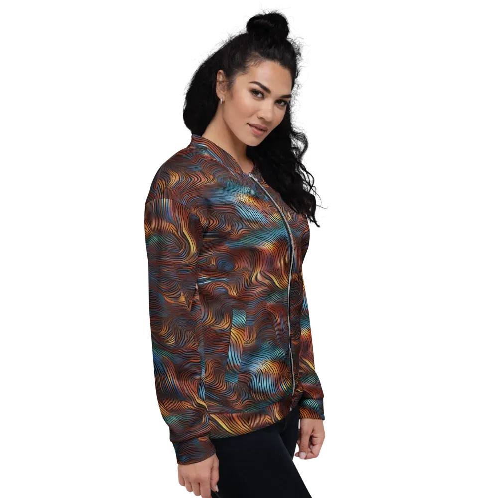 Molten Topography on Bomber Jacket — Right