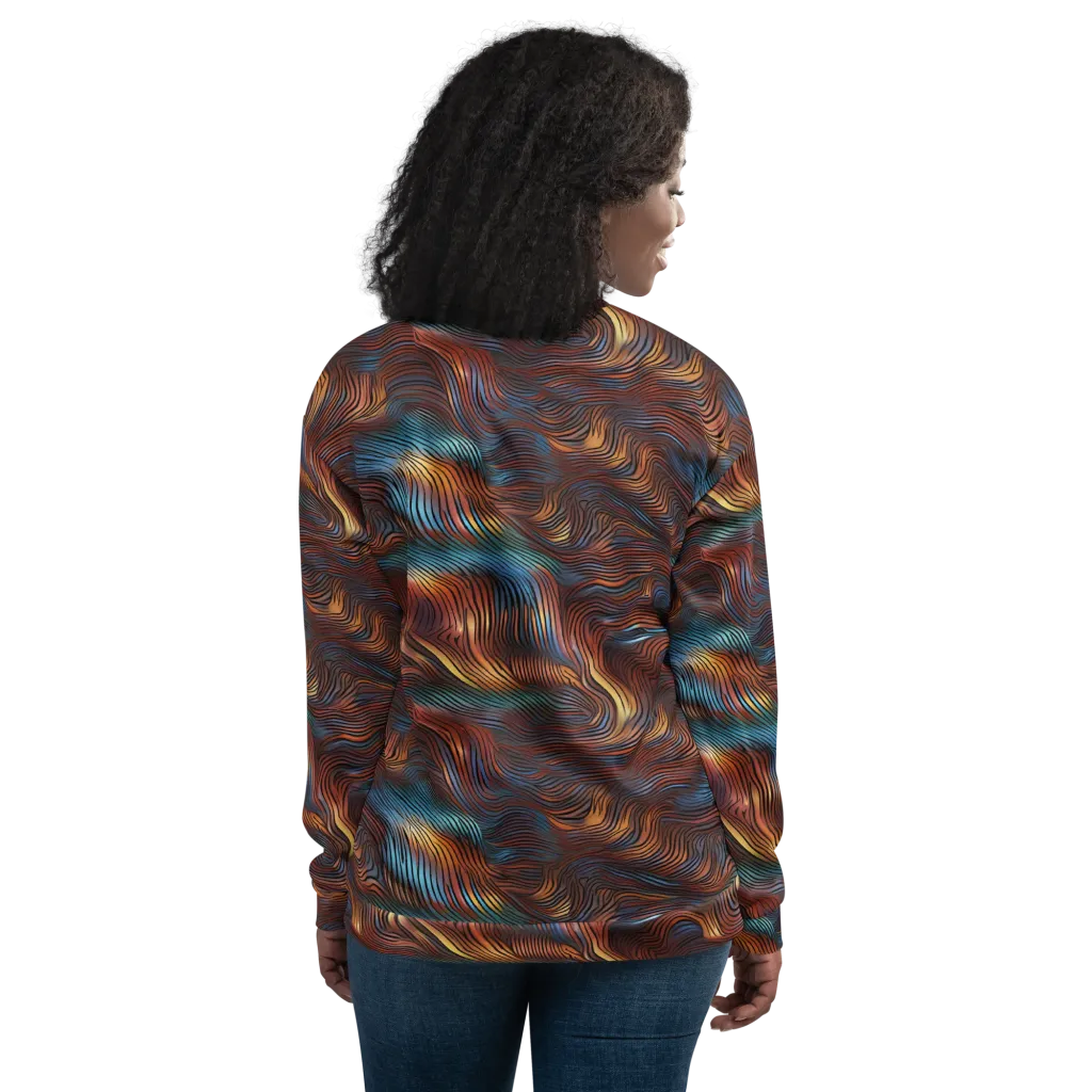 Molten Topography on Bomber Jacket — Back