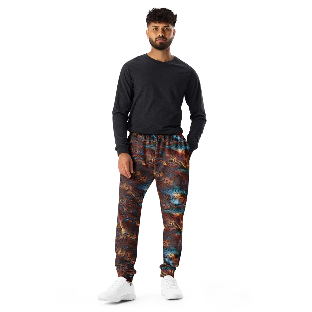 Molten Topography on Men's Joggers — Front